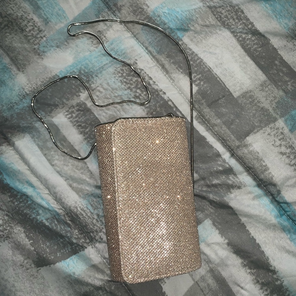 NWOT Estee & Lilly Gold Clutch Purse